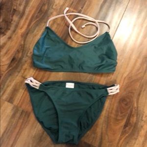 Green and Pink bikini
